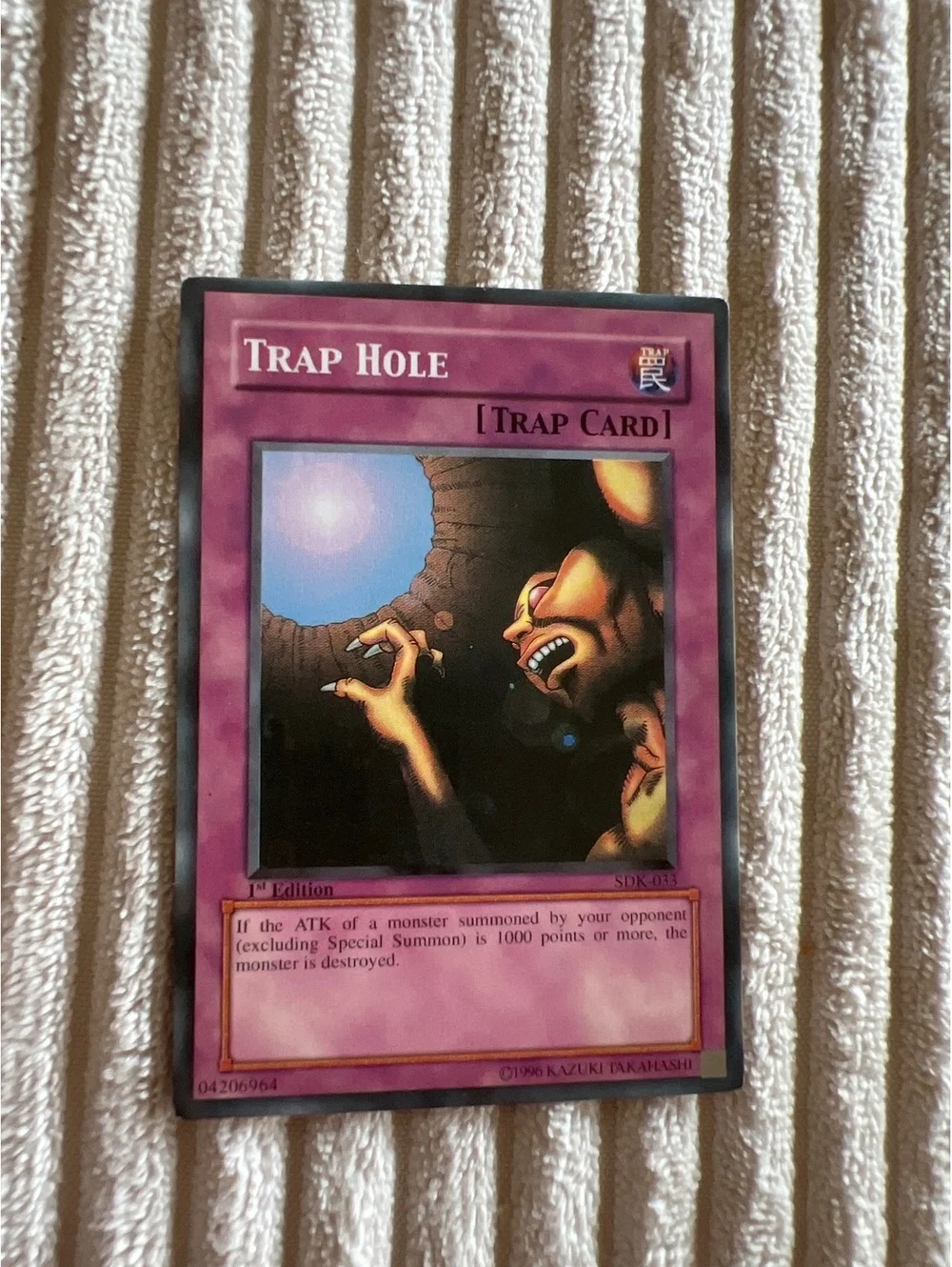 First edition, Trap Role  Yu-Gi-Oh! trading card [COPY]
